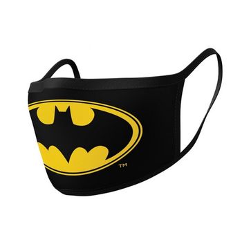 Mascarilla Dc Comics Batman Emblema Amarillo