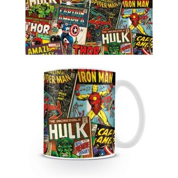 Taza Marvel Retro Portadas