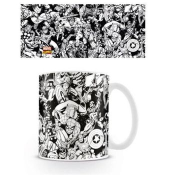 Taza Marvel Personajes Retro