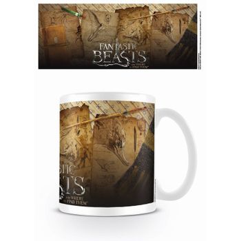 Taza Animales Fantasticos Hojas De Notas