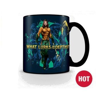 Taza Termosensible Aquaman Dc Justice League