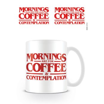 Taza Stranger Things Coffe And Contemplation