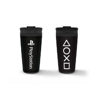 Vaso De Viaje Metálico Playstation Onyx