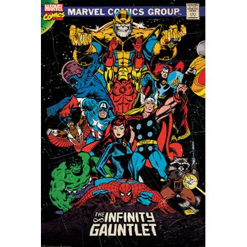 Poster Marvel Retro The Infinity Gauntlet