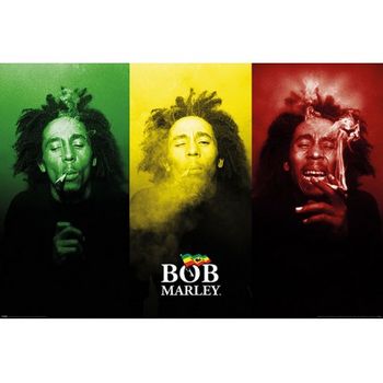 Poster Bob Marley Tricolor