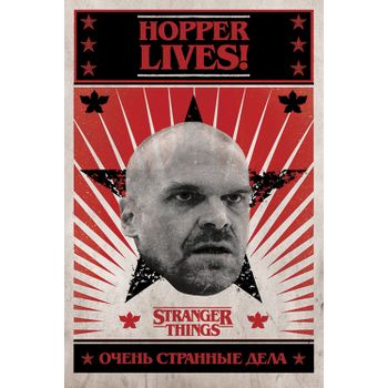 Poster Stranger Things Hopper Lives