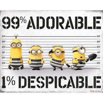 Mini Poster Despicable Me 3 99% Adorable 1% Despicable