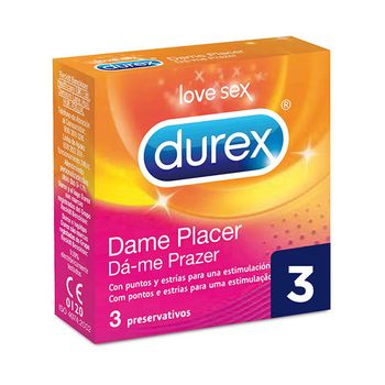 Preservativos Dame Placer Durex (3 Pcs)