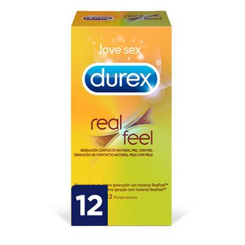 Preservativos Real Feel Durex (12 Uds)