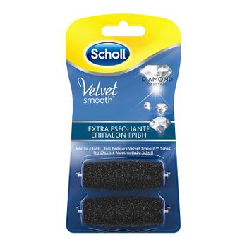 Scholl Velvet Soft Roll Recambio Cristales De Diamantes Extra Exfoliantes 2 Piezas