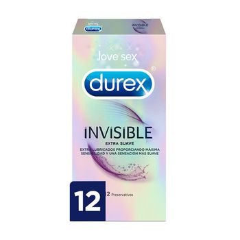 Preservativos Invisibles Extra Sensitivo Durex (12 Uds)