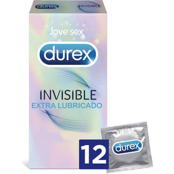 Durex Invisible Extra Lubricado 12 Preservativos