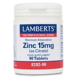 Zinc 15 Mg Lamberts 90 Tabletas