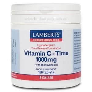 Vitamina C Liberación Sostenida 1000 Mg Lamberts, 180 Tabletas