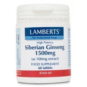 Ginseng Siberiano 1.500 Mg Lamberts, 60 Tabletas