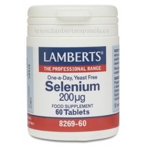 Selenio 200 Μg Lamberts, 60 Tabletas