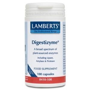 Enzimas Digestivas: Digestizyme® Lamberts, 100 Cápsulas