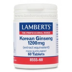 Ginseng Coreano 1.200 Mg Lamberts, 60 Tabletas