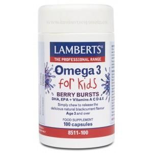 Omega 3 Para Niños Lamberts, 100 Cápsulas