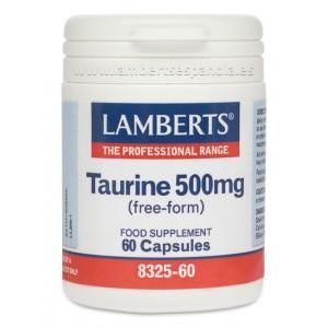 Taurina 500 Mg Lamberts, 60 Capsules