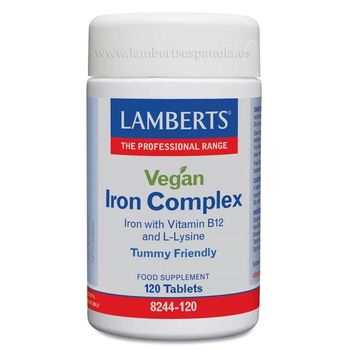 Complejo De Hierro Vegano 120 Tab Lamberts