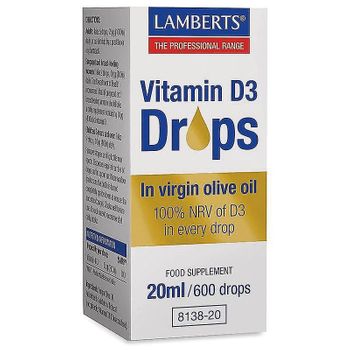 Vitamina D3 Gotas Lamberts 20 Ml
