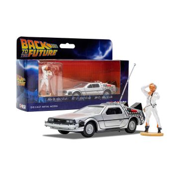 Delorean Dmc-12 Mit Doc Brown-figure Back To Regreso Al Futuro Escala 1:36 Corgi Ccc05503