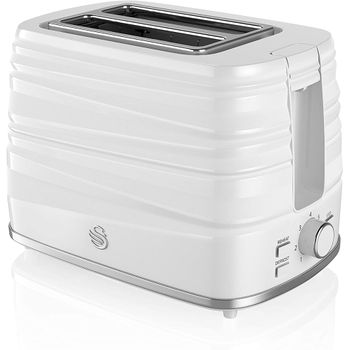 SWAN ST19010GNEU Retro Tostadora Pan Ranura Ancha 2 Rebanadas, Regulador  Nivel de Tostado, Descongelación 800W Verde