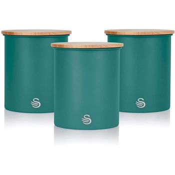 Retro Panera De Mesa Para Guardar Pan, Bollería, 18l, Diseño Vintage, Bread  Bin Caja Metal Azul Swan Swka1010bln con Ofertas en Carrefour