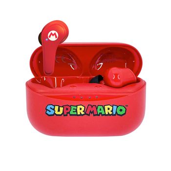 Auriculares Inalambricos Nintendo Super Mario Rojo