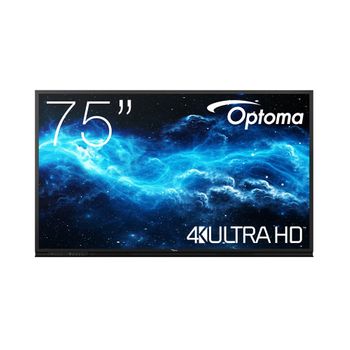 Optoma 3752rk Panel Plano Interactivo 190,5 Cm (75') Led Wifi 400 Cd / M² 4k Ultra Hd Negro Pantalla Táctil Procesador Incorporado Android 11