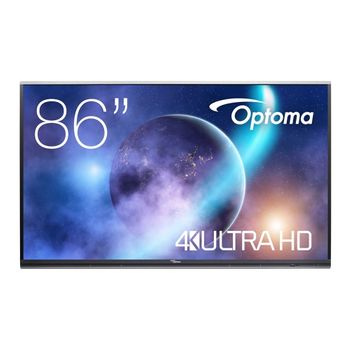 Optoma 5862rk+ Panel Plano Interactivo 2,18 M (86") Led 420 Cd M² 4k Ultra Hd Negro Pantalla Táctil