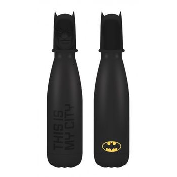 Botella Metalica Tapa 3d Dc Comics Batman