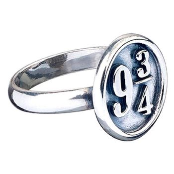 Anillo *plata* Harry Potter 9 3/4 S