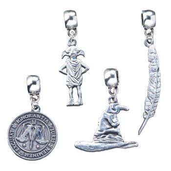 Set 4 Colgantes Charm Harry Potter Surtido