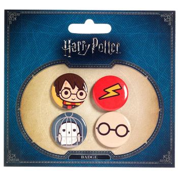 Set 4 Pin Harry Potter Surtido