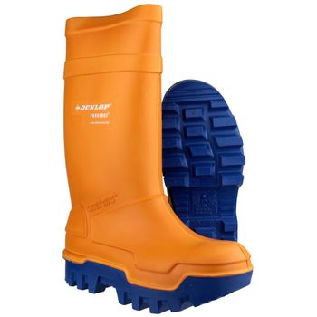 Dunlop - Botas De Agua C662343 Purofort Térmicas Y De Trabajo Para Chico Hombre (42 Eu) (naranja)