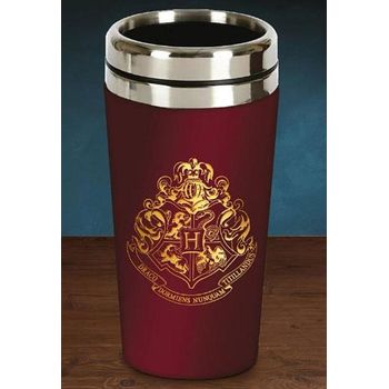 Vaso De Viaje Metálico Harry Potter - Escudo Hogwarts