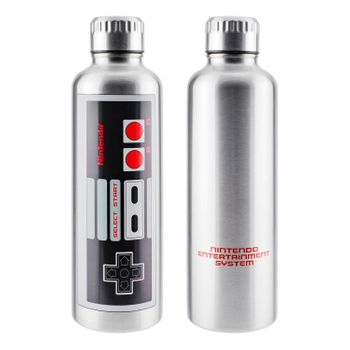 Botella Metalica Nintendo Nes