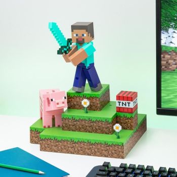 Paladone Minecraft Diorama Iluminación De Ambiente