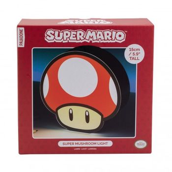 Lampara Box Nintendo Super Mario Champiãon Rojo