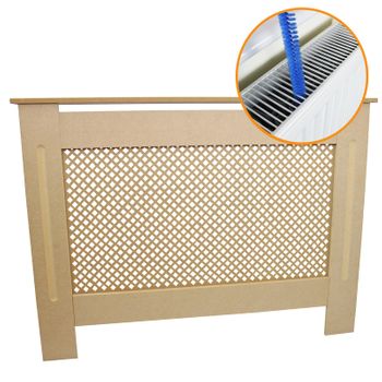 Cubreradiador para Esconder Radiadores en MDF Blanco Elegante