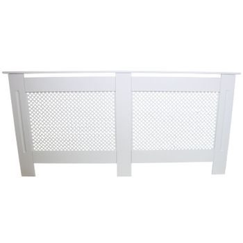 Cubreradiador Para Esconder Radiadores En Mdf Blanco Elegante 1720mm