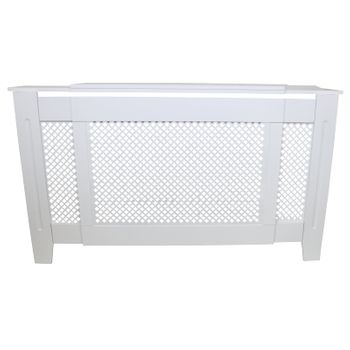 Cubreradiador Para Esconder Radiadores En Mdf Blanco Elegante 1400mm - 1920mm