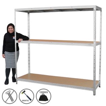 Monster Racking- Estanterías Resistentes T-rax, Azul, 75cm Ancho X 30cm  Fondo, Conjunto De 3 con Ofertas en Carrefour