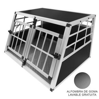 Jaula De Coche Para Mascotas - Puertas Dobles Pequeñas