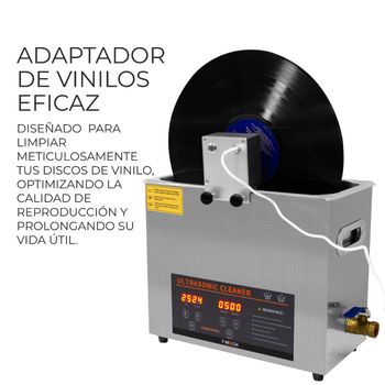 Limpiador Discos Vinilo Ultrasónico 1-5 Discos 7” (17cm) 10” (25cm) 12” (30cm)