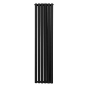 Radiador De Columna Ovalada Vertical Negro 160cm X 36cm