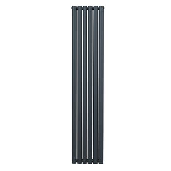 Radiador De Columna Ovalada Vertical Gris Antracita 180cm X 36cm