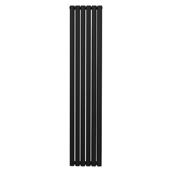 Radiador De Columna Ovalada Vertical Negro 180cm X 36cm